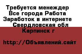 Требуется менеждер - Все города Работа » Заработок в интернете   . Свердловская обл.,Карпинск г.